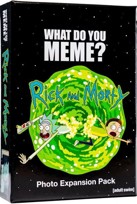 It is an ideal choice when choosing a gift for close friends. What Do You Meme? Rick and Morty Expansion Pack