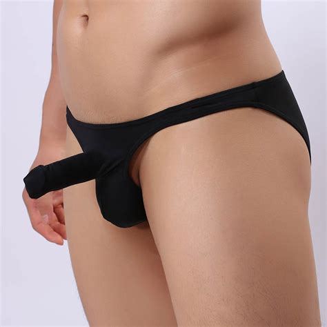 Looking for a good deal on bulge briefs? Sexy Men's Long Bulge Pouch Bikini Brief Underwear Smooth ...