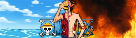 1080x1920 kid luffy wallpaper para celular by: 3840x1080 One Piece: Luffy And Ace : multiwall