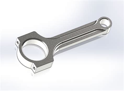 A new nut and bolt. Request Connecting rod with bolt and nut free 3D model IGE