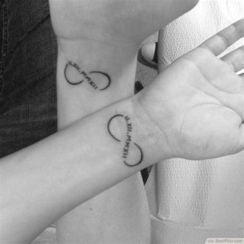 Couples can try separate infinity and heart tattoo to show that they are incomplete without each other. Roman Numeral Infinity Tattoo Idea For Married People http ...