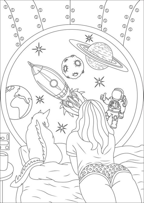 Download space coloring book pages instantly with pdf ready to upload on kdp. Pin by Amelia Collazos on Dibujos simples tumblr in 2020 ...