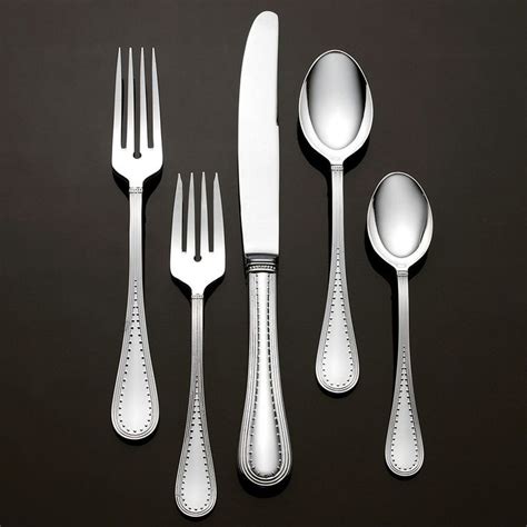 Grosgrain giftware is intricately detailed with the reeding and. Grosgrain Flatware | Flatware set, Wedgwood, Vera wang