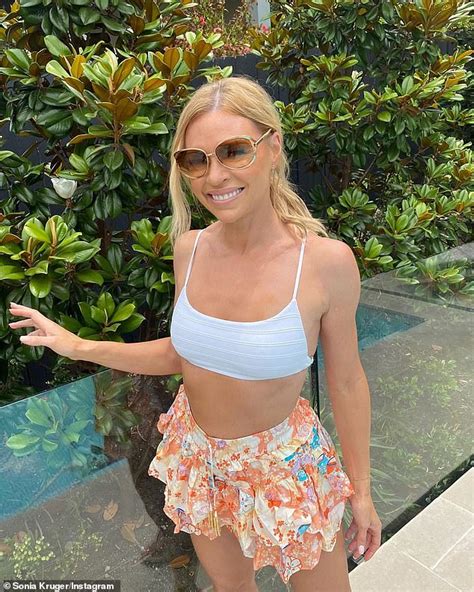 Wrote ᵃ ⁿᵒᵛᵉˡhardboiled crime fiction with heart, & other tissue. Sonia Kruger, 54, looks youthful in white bikini top and ...