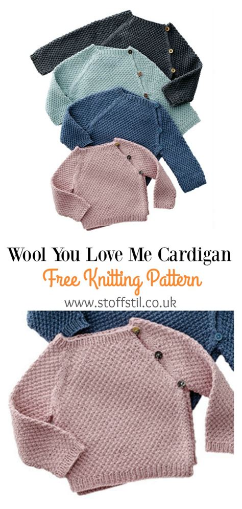 Yarnspirations has everything you need for a great project. Side Buttons Cardigan Free Knitting Pattern in 2020 | Baby ...