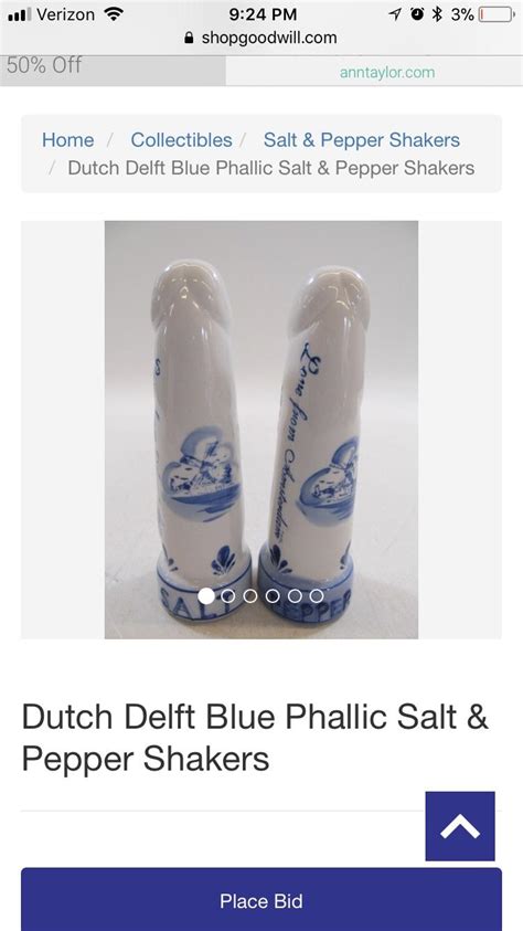 These fancy salt and pecker...uh...pepper... shakers : funny