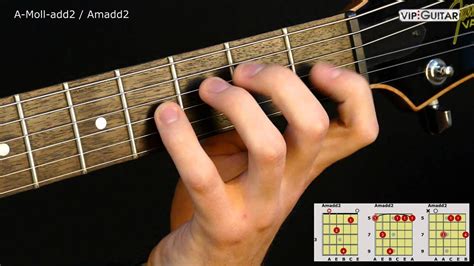Solving the proportion for a gives: Gitarrenakkorde: A-Moll-add2 / Amadd2 chord - YouTube