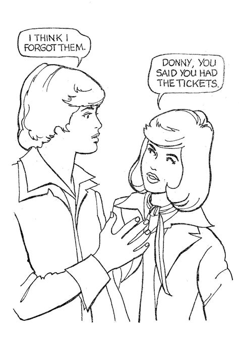 Those are the top colors. Donny and Marie Page 13 Coloring Book | 1980s pop culture ...