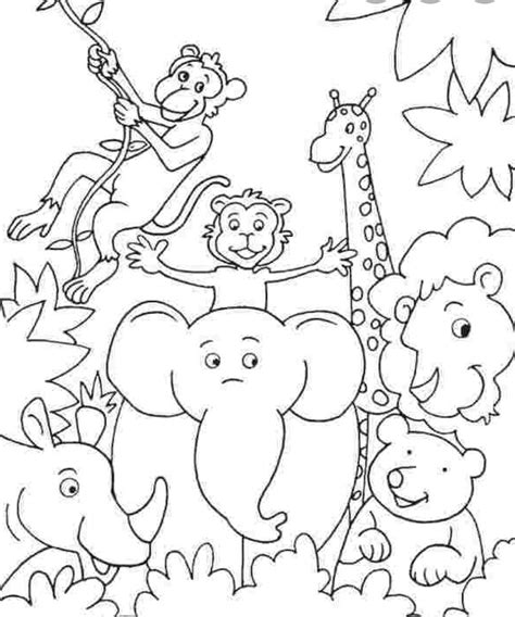 Jungle coloring sheets 102ndfighterwing com. Pin by Janet Bowen on jungle animals | Zoo animal coloring ...