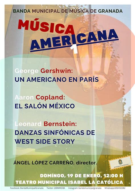 Bienvenidos dios te bendiga y feliz dia! Música Americana (1/19/2020) | Events | Aaron Copland