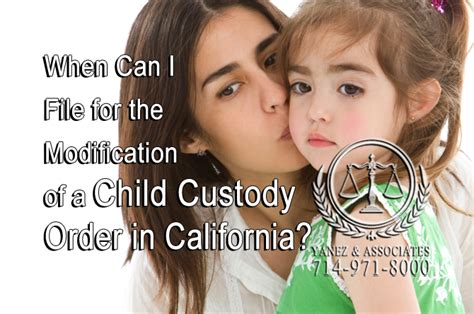In order to request that the court dismiss your child custody case you must fill out a form asking. Can Custody be modified after CA divorce is finalized?