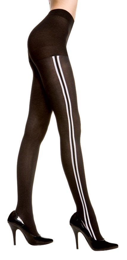 Shyla stylez strips in white lingerie. Music Legs Opaque tights w/ side stripes | eBay | Opaque ...