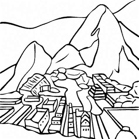 Perched atop sheer mountain cliffs, machu picchu is astounding, even before you learn its huge stone slabs were put together without. Machu Picchu Drawing | Free download on ClipArtMag