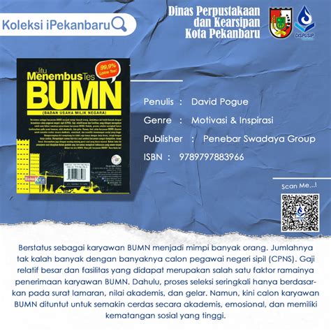 Smk seri bahagia 28000 temerloh kod sekolah: Sinopsis Buku Jitu Menembus Tes BUMN