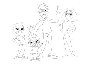 Iscrivetevi alla newsletter de stampa e colora. Disegni da Stampare e Colorare della Famiglia GBR in pdf ...