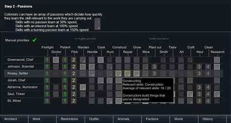 Rimworld developers are working on polishing the game towards its release state. 5 step guide to working the 'work' tab effectively : RimWorld