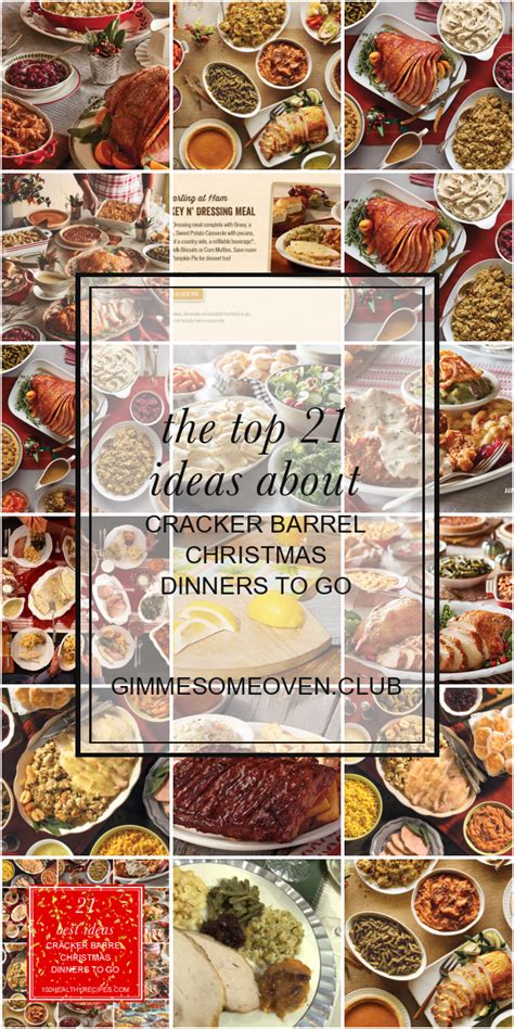 Cracker barrel thanksgiving dinner menu 2015 & to go meals 12. The top 21 Ideas About Cracker Barrel Christmas Dinners to ...