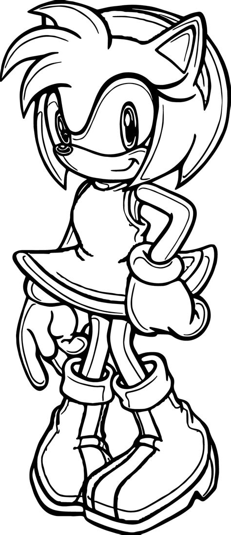 Related posts in incredible amy rose coloring pages below. Amy Rose IIU Coloring Page | Wecoloringpage.com