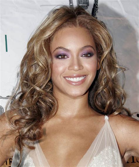 Well you're in luck, because here they come. Beyonce Knowles Long Curly Caramel Brunette Hairstyle