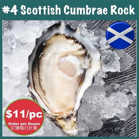 What does 蘇格蘭的 mean in english? #4 蘇格蘭活石蠔 (Scottish Cumbrae Rock), 每隻重50-70g