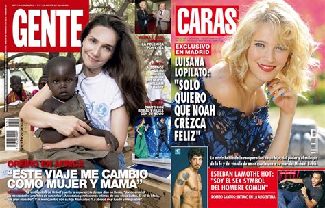 En cambio, con lali el vínculo es nulo. Natalia Oreiro en Africa, Luisana Lopilato en Madrid ...