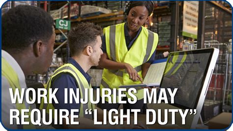 You may work for law offices, legal departments of large companies, real estate research records, court files and other legal documents. Serious Work Injuries May Require Modified Work Duties ...