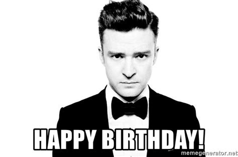 At memesmonkey.com find thousands of memes categorized into thousands of categories. happy birthday! - Justin Timberlake suit | Meme Generator