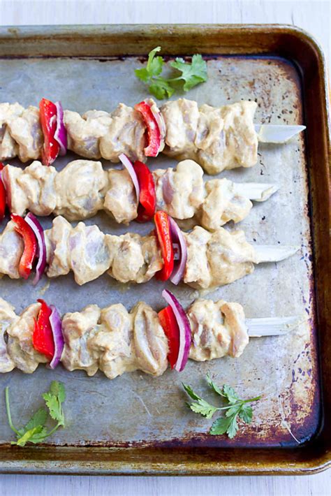 Grill on the grill, rotating them often for about 15 minutes until chicken is cooked through. Tandoori Grilled Chicken Kabobs - Cookin Canuck - Healthy ...