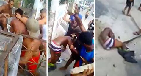 He could not have walked in at a worse time. Watch This Alleged Paedophile Get Savagely Beaten After ...