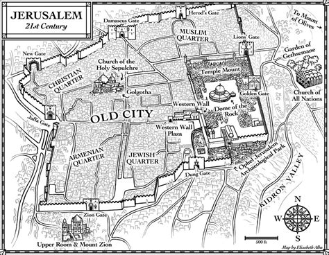 Map of jerusalem in the time of jesus (click to enlarge). Maps of Jerusalem, past & present | Jerusalem map ...