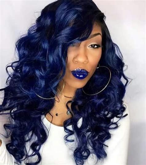 A blue black hair dye will save you! Manic panic midnight blue … | Hair styles, Dark blue hair ...