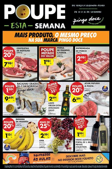 Alimentos essenciais com 10% de desconto imediato. Antevisão Folheto Pingo Doce Madeira 10 a 16 setembro | O ...