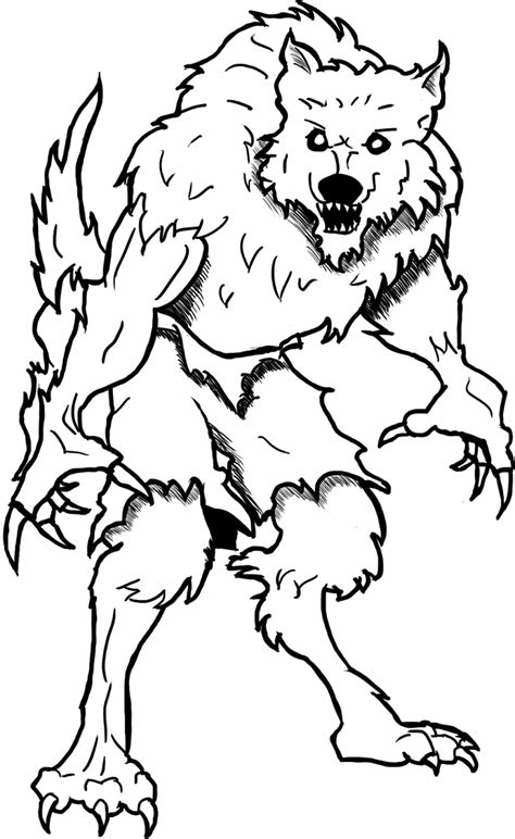 Goosebump the werewolf coloring page. Free Werewolf Coloring Pages - Coloring Home