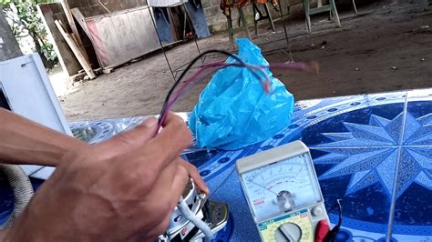 Pilih skala batas ukur berdasarkan perkiraan besar tegangan yang akan di cek, jika tegangan yang di cek sekitar 12volt maka atur posisi skala di batas ukur 50v. Cara uji/test/mengukur dinamo pengering mesin cuci ...