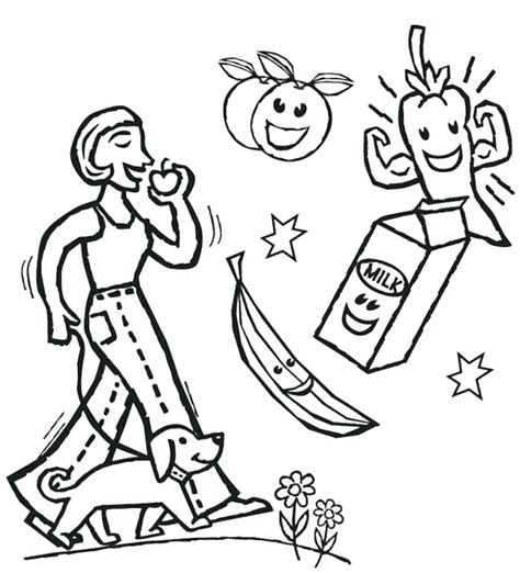 Print exercise coloring page (color). Healthy Heart Coloring Pages at GetColorings.com | Free ...