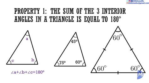 A triangle consists of three line segments and three angles. Angle properties of Triangles | Geometry - YouTube