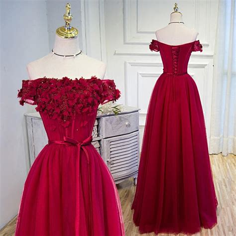 100% edible other than the cake boards and wires. Prom Dresses Burgundy Hand-Made Flower Prom Dress/Evening ...