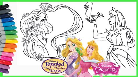 Klik untuk main game princess rapunzel gratis! Mewarnai Princess Disney Coloring Page Putri Rapunzel - YouTube