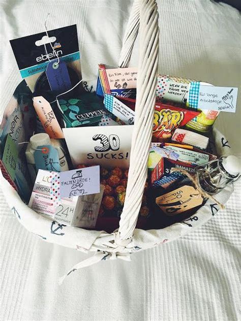 This month our theme is diy gifts! Survival Kit zum 30. Geburtstag #survivalbackpack ...