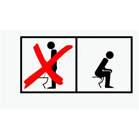 Maybe you would like to learn more about one of these? WC-Aufkleber, Männer im Sitzen pullern