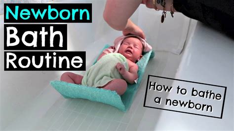 If daily bathing doesn't appear to help their child's eczema, or they would rather not do it, they can switch to less frequent baths or showers. HOW TO BATHE A NEWBORN - YouTube