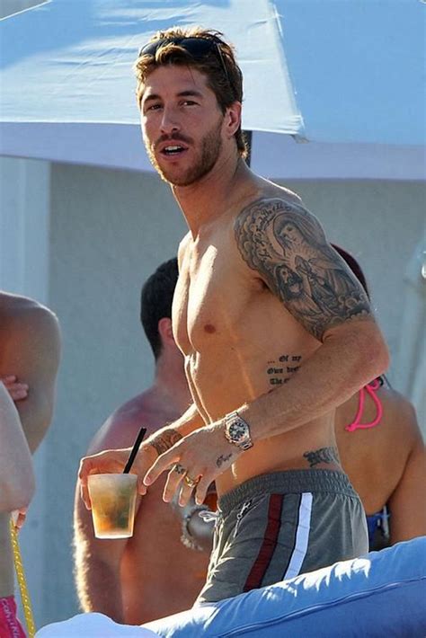 So as for them to be enlighten about sergio tattoo their 42 tattoos in sergio ramos. sergio_ramos | Hunky, Beach look, Human