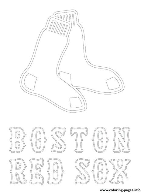 A virtual museum of sports logos, uniforms and historical items. Red Sox Coloring Pages at GetColorings.com | Free ...