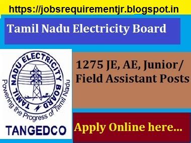 Tneb or tamil nadu electricity board is a tamil nadu government owned power generation and distribution company. TNEB TANGEDCO Recruitment 2018 | Notification for 1275 AE ...