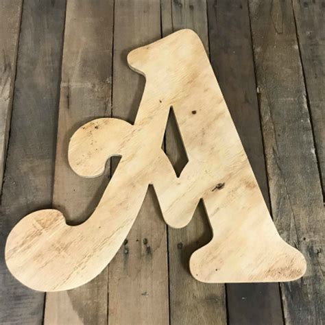Wooden Pine Letters, Large Wall Letters, DIY Custom Craft