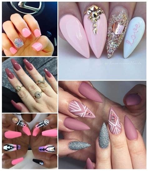 Natural con brillos uñas de acrilico rosas resultado de imagen para descargar diseno de unas acrilicas nuevas. Decoración de UÑAS EN ROSA | +40 ideas para tener uñas con estilo!