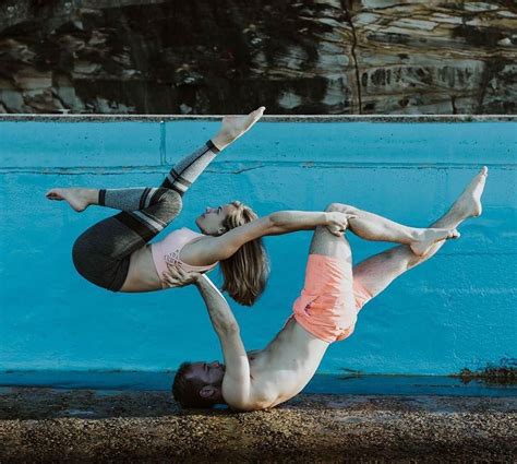 Yoga instructors share their favorite advanced yoga poses for when you're looking for a challenge. Beautiful counter balance! @gravitylovers @acrodunc ...