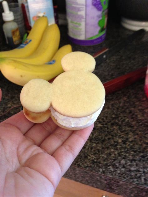 Divide the mousse among 4 serving bowls and chill until set, about 1 hour. Mickey Mouse ice cream sandwich | Minnie mouse cake, Ice ...