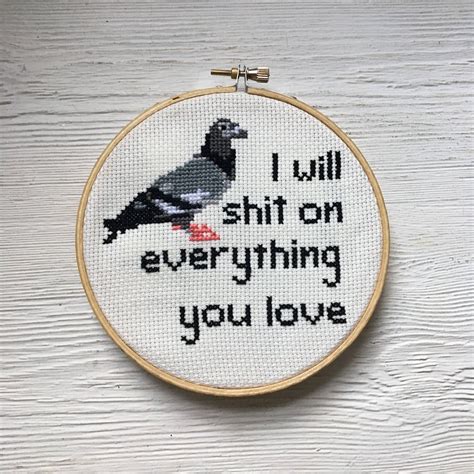 Welcome to the everything cross stitch facebook page where you can share. I will sh** on everything you love Cross Stitch Pattern ...