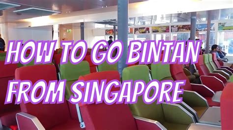 Travel to lagoi from singapore through ferry via lagoi bay: Singapore to Bintan Resorts, Indonesia via Tanah Merah ...
